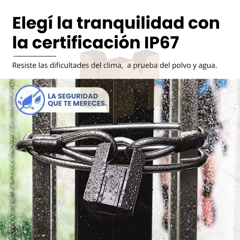 Candado Inteligente Bluetooth TTLock con Huella, Llave y Aplicación