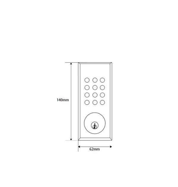 Cerradura Inteligente Electrónica Yale YDD 114